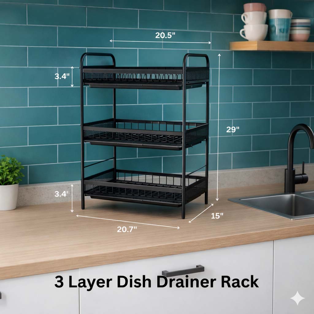 3 Layer Dish Rack